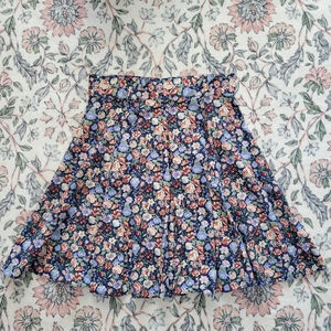 ZZ Michaels | 90s Vintage Floral Skater Skirt